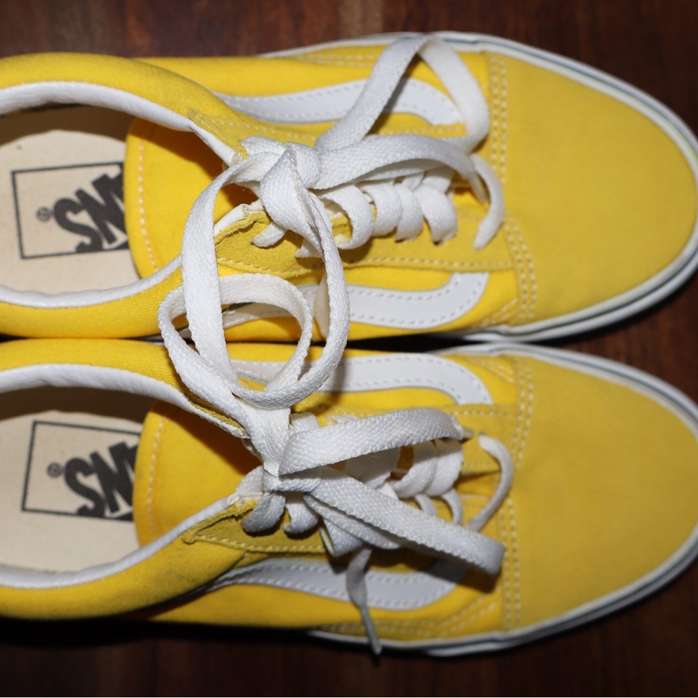 Vans Unisex Old Skool Shoes ‘Vibrant Yellow' - Picture 12 of 13